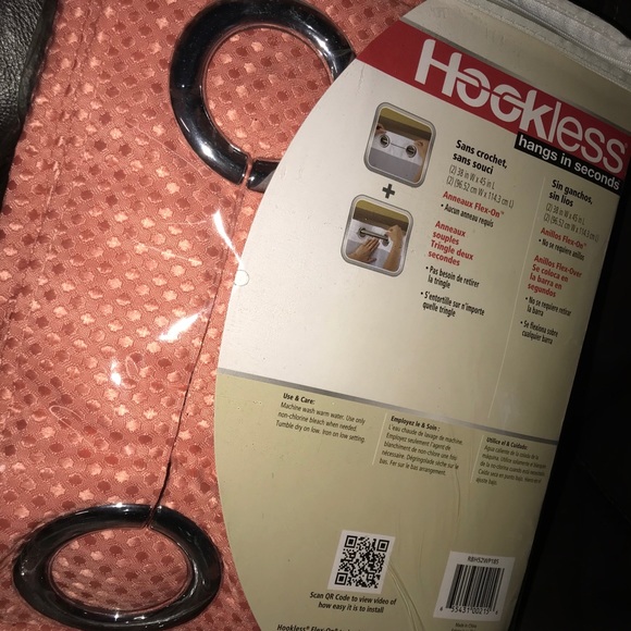 2 Set of Sea Coral Window Curtains - Picture 2 of 2